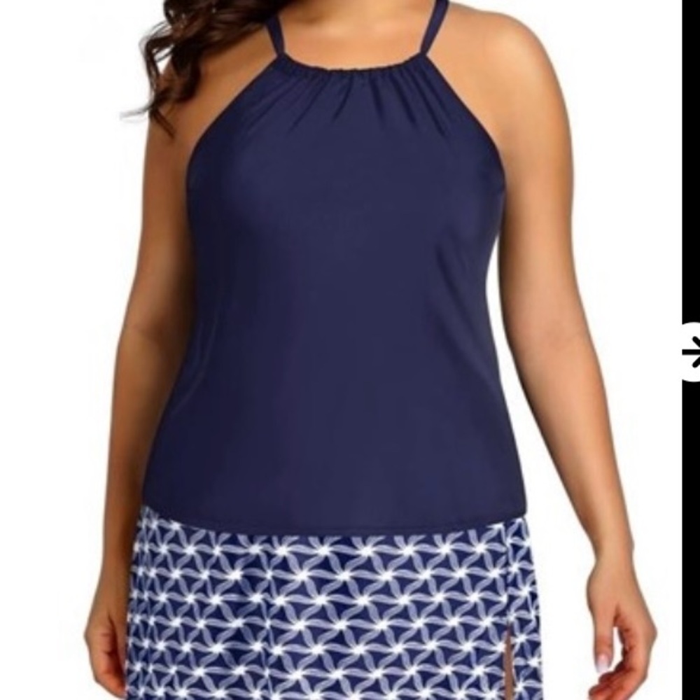 Navy tankini two piece